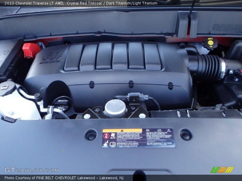 Crystal Red Tintcoat / Dark Titanium/Light Titanium 2013 Chevrolet Traverse LT AWD