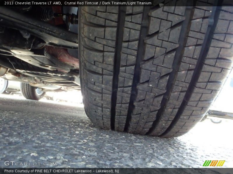 Crystal Red Tintcoat / Dark Titanium/Light Titanium 2013 Chevrolet Traverse LT AWD