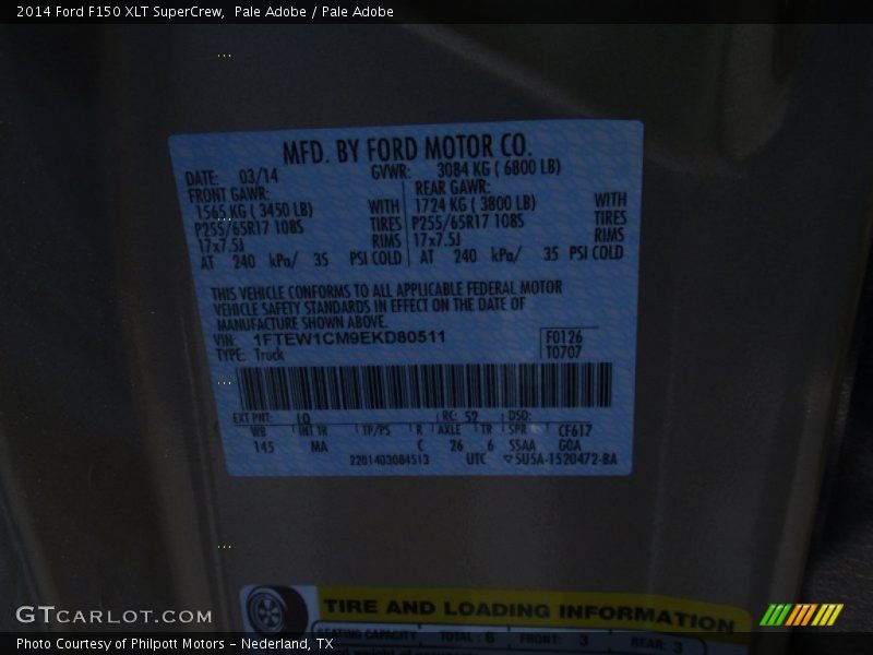Pale Adobe / Pale Adobe 2014 Ford F150 XLT SuperCrew