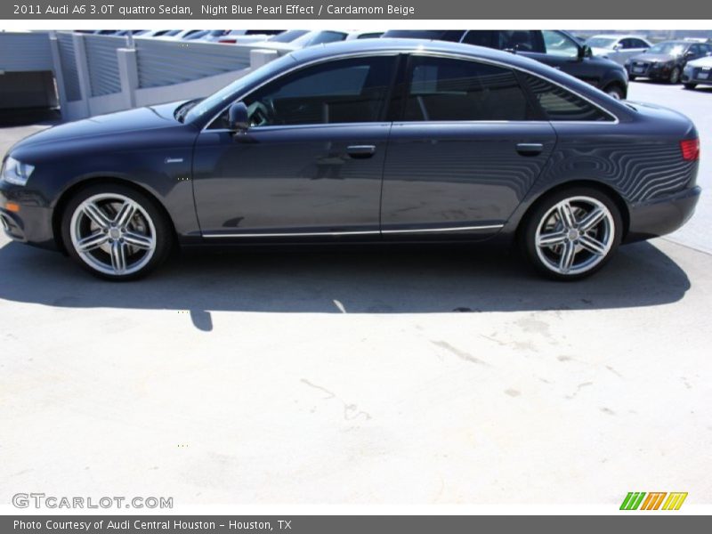 Night Blue Pearl Effect / Cardamom Beige 2011 Audi A6 3.0T quattro Sedan