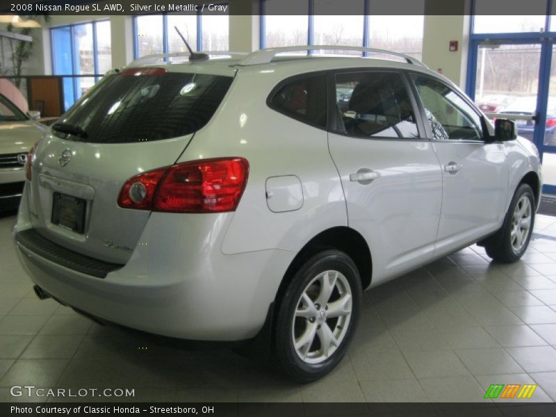 Silver Ice Metallic / Gray 2008 Nissan Rogue SL AWD