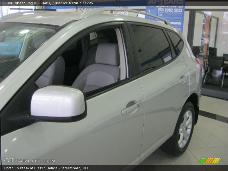 Silver Ice Metallic / Gray 2008 Nissan Rogue SL AWD