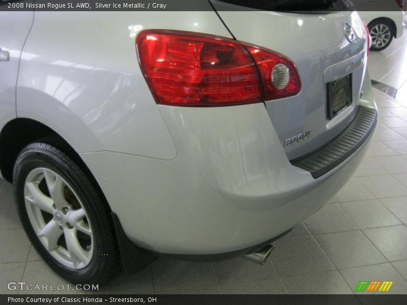 Silver Ice Metallic / Gray 2008 Nissan Rogue SL AWD