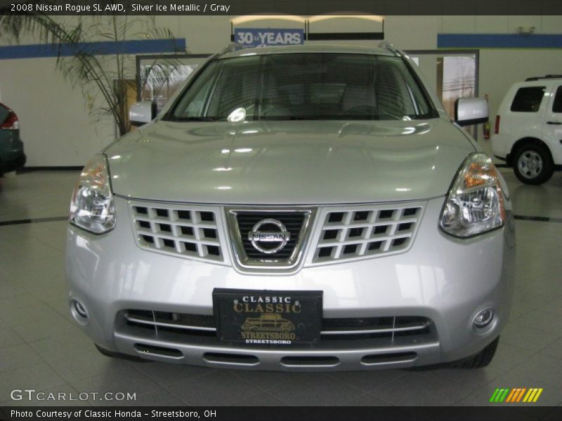 Silver Ice Metallic / Gray 2008 Nissan Rogue SL AWD