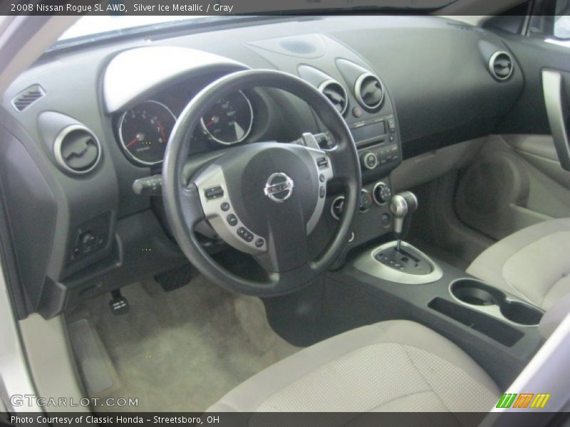 Silver Ice Metallic / Gray 2008 Nissan Rogue SL AWD