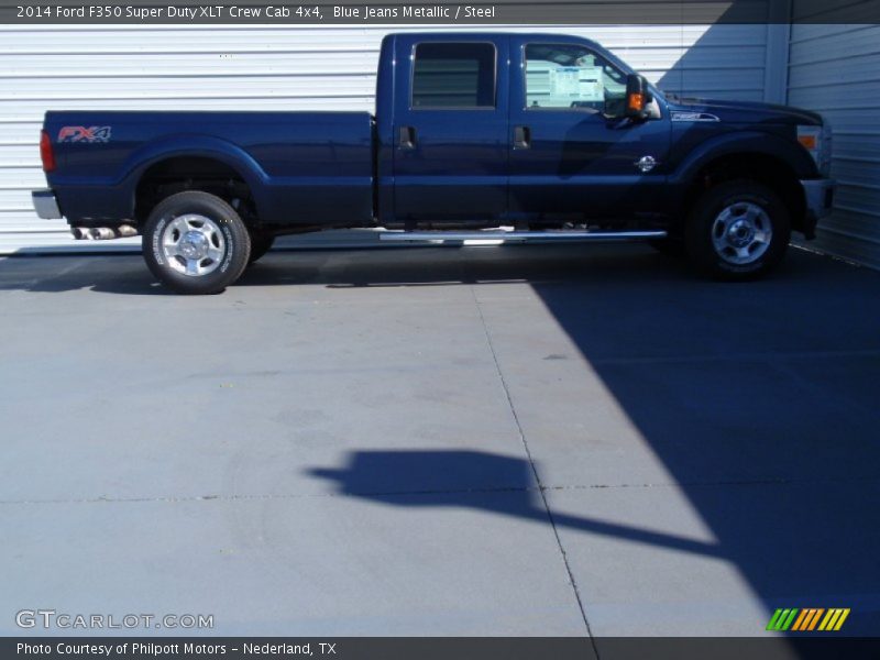 Blue Jeans Metallic / Steel 2014 Ford F350 Super Duty XLT Crew Cab 4x4