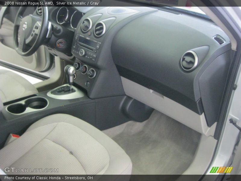 Silver Ice Metallic / Gray 2008 Nissan Rogue SL AWD