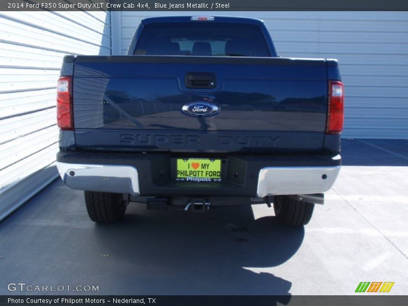 Blue Jeans Metallic / Steel 2014 Ford F350 Super Duty XLT Crew Cab 4x4