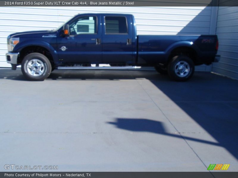 Blue Jeans Metallic / Steel 2014 Ford F350 Super Duty XLT Crew Cab 4x4