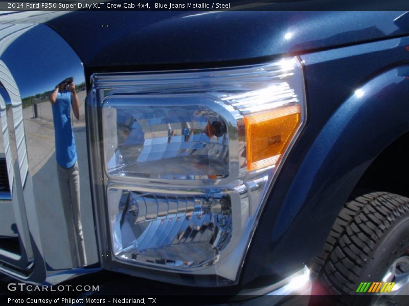 Blue Jeans Metallic / Steel 2014 Ford F350 Super Duty XLT Crew Cab 4x4