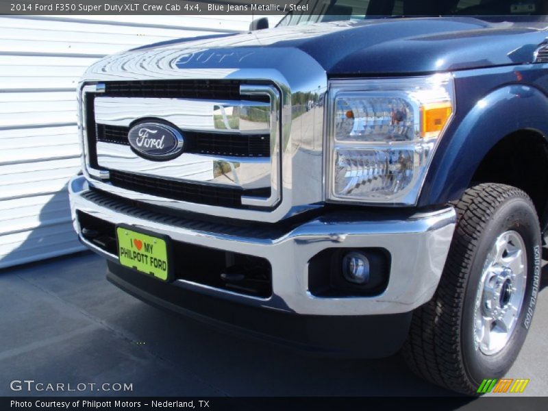 Blue Jeans Metallic / Steel 2014 Ford F350 Super Duty XLT Crew Cab 4x4