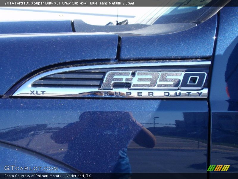 Blue Jeans Metallic / Steel 2014 Ford F350 Super Duty XLT Crew Cab 4x4