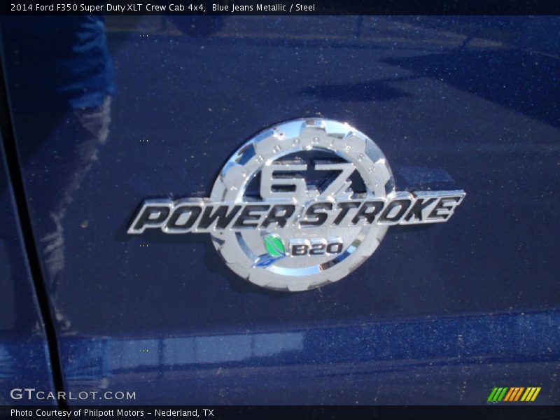 Blue Jeans Metallic / Steel 2014 Ford F350 Super Duty XLT Crew Cab 4x4