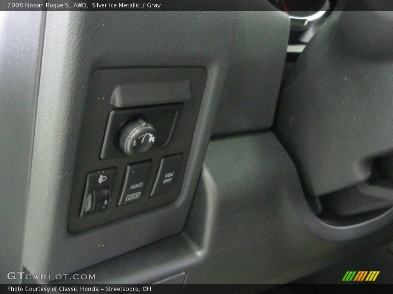 Silver Ice Metallic / Gray 2008 Nissan Rogue SL AWD