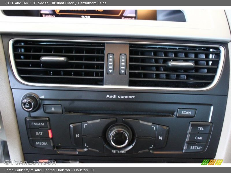 Brilliant Black / Cardamom Beige 2011 Audi A4 2.0T Sedan