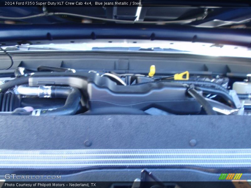 Blue Jeans Metallic / Steel 2014 Ford F350 Super Duty XLT Crew Cab 4x4