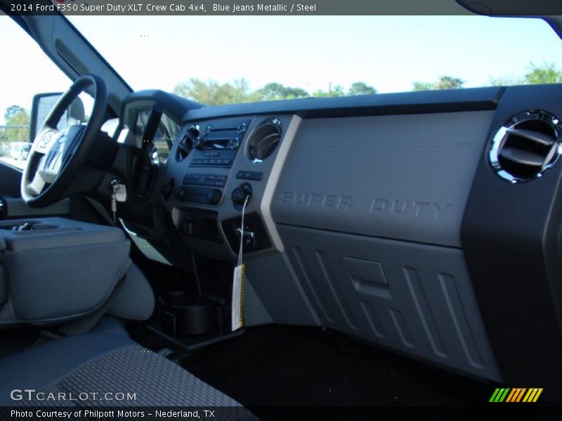 Blue Jeans Metallic / Steel 2014 Ford F350 Super Duty XLT Crew Cab 4x4