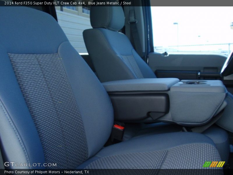 Blue Jeans Metallic / Steel 2014 Ford F350 Super Duty XLT Crew Cab 4x4