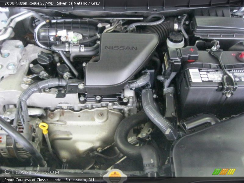 Silver Ice Metallic / Gray 2008 Nissan Rogue SL AWD