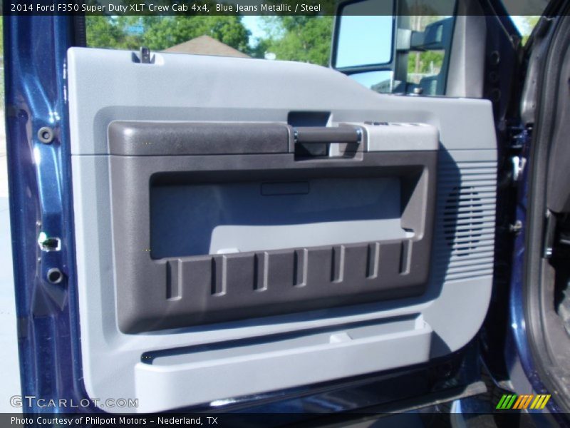Blue Jeans Metallic / Steel 2014 Ford F350 Super Duty XLT Crew Cab 4x4
