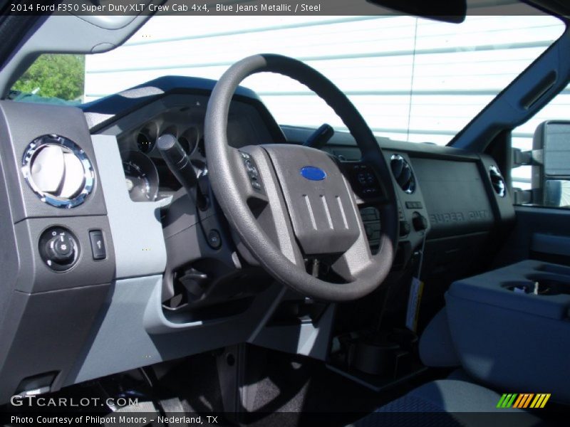 Blue Jeans Metallic / Steel 2014 Ford F350 Super Duty XLT Crew Cab 4x4