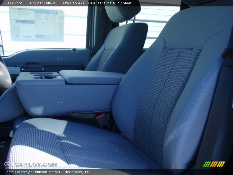 Blue Jeans Metallic / Steel 2014 Ford F350 Super Duty XLT Crew Cab 4x4