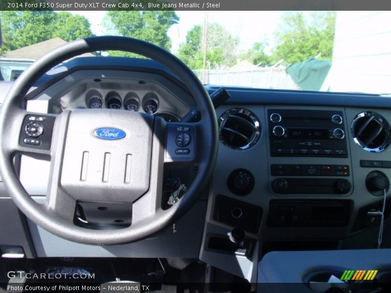 Blue Jeans Metallic / Steel 2014 Ford F350 Super Duty XLT Crew Cab 4x4