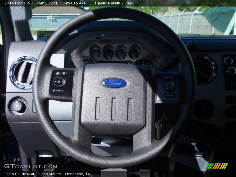 Blue Jeans Metallic / Steel 2014 Ford F350 Super Duty XLT Crew Cab 4x4