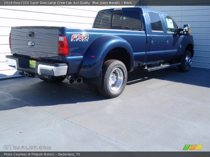 Blue Jeans Metallic / Black 2014 Ford F350 Super Duty Lariat Crew Cab 4x4 Dually