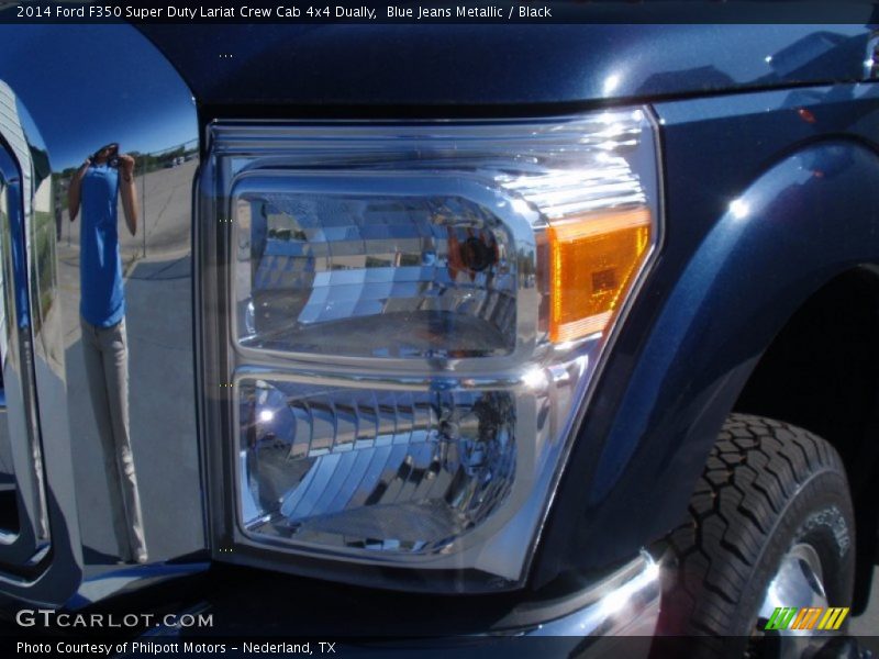 Blue Jeans Metallic / Black 2014 Ford F350 Super Duty Lariat Crew Cab 4x4 Dually