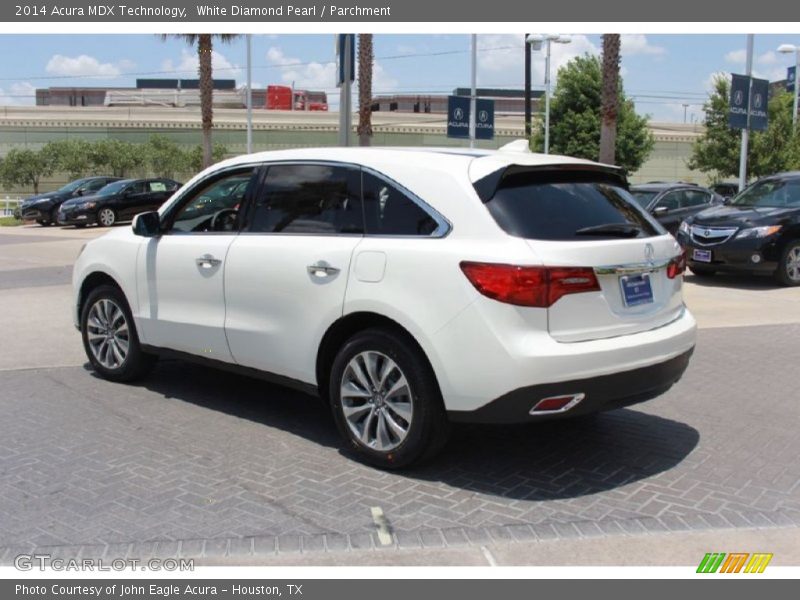 White Diamond Pearl / Parchment 2014 Acura MDX Technology