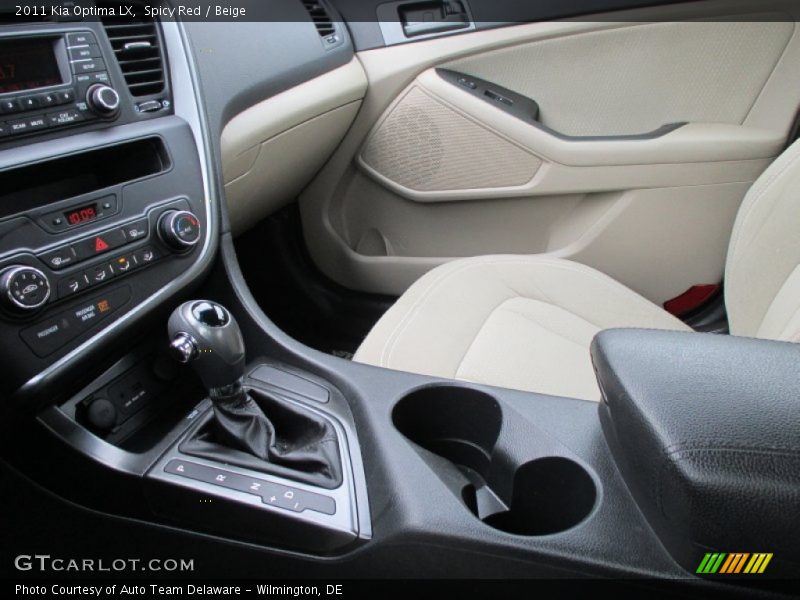 Spicy Red / Beige 2011 Kia Optima LX