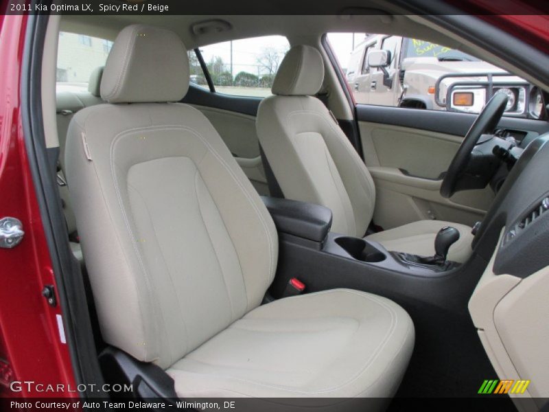Spicy Red / Beige 2011 Kia Optima LX