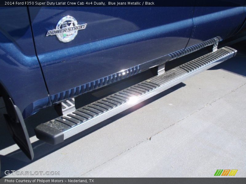 Blue Jeans Metallic / Black 2014 Ford F350 Super Duty Lariat Crew Cab 4x4 Dually