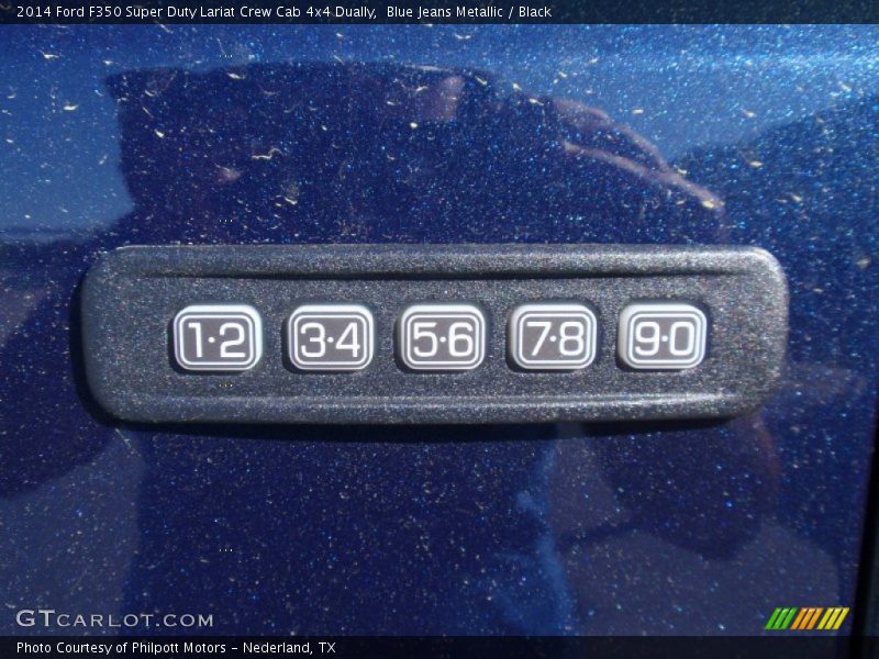 Blue Jeans Metallic / Black 2014 Ford F350 Super Duty Lariat Crew Cab 4x4 Dually
