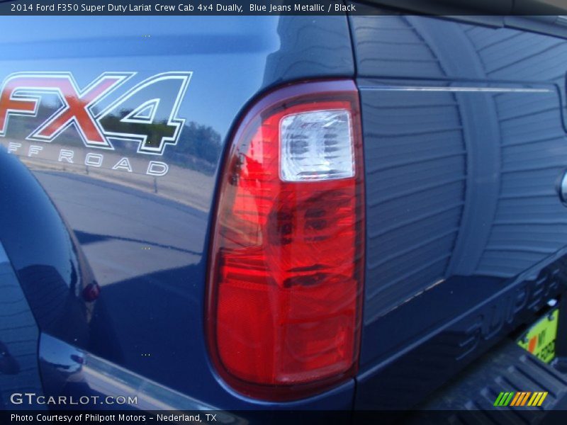 Blue Jeans Metallic / Black 2014 Ford F350 Super Duty Lariat Crew Cab 4x4 Dually