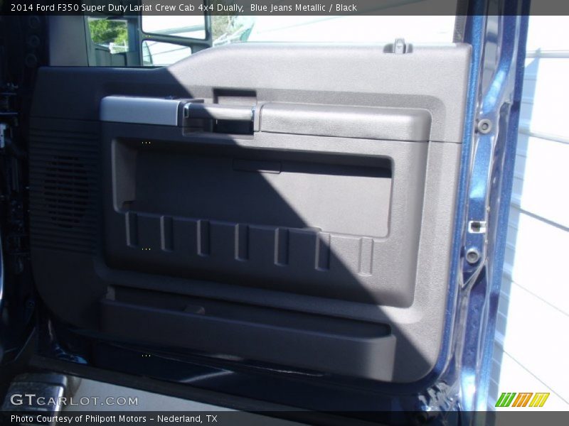 Blue Jeans Metallic / Black 2014 Ford F350 Super Duty Lariat Crew Cab 4x4 Dually