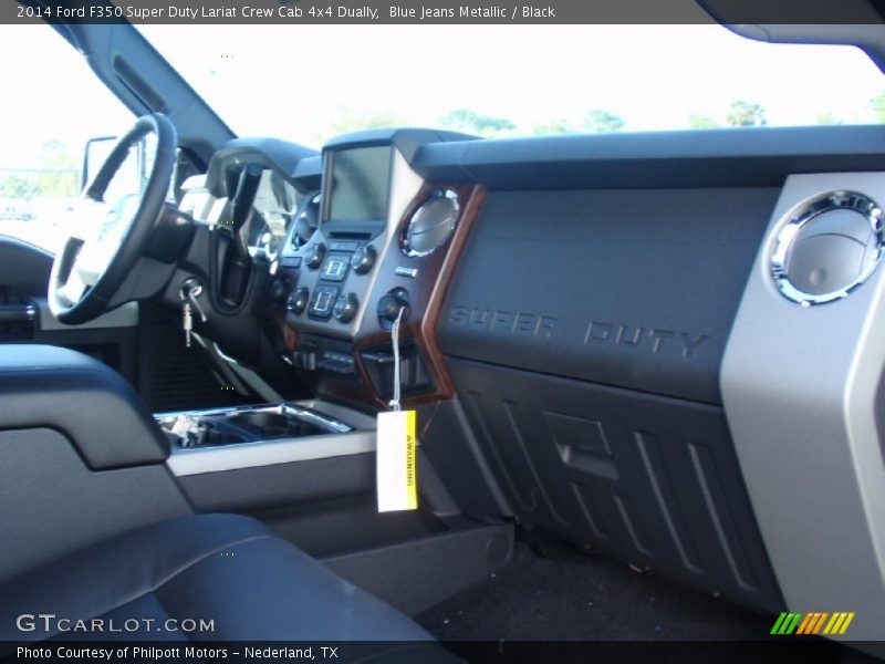 Blue Jeans Metallic / Black 2014 Ford F350 Super Duty Lariat Crew Cab 4x4 Dually