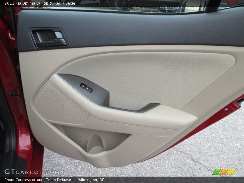 Spicy Red / Beige 2011 Kia Optima LX