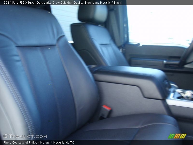 Blue Jeans Metallic / Black 2014 Ford F350 Super Duty Lariat Crew Cab 4x4 Dually