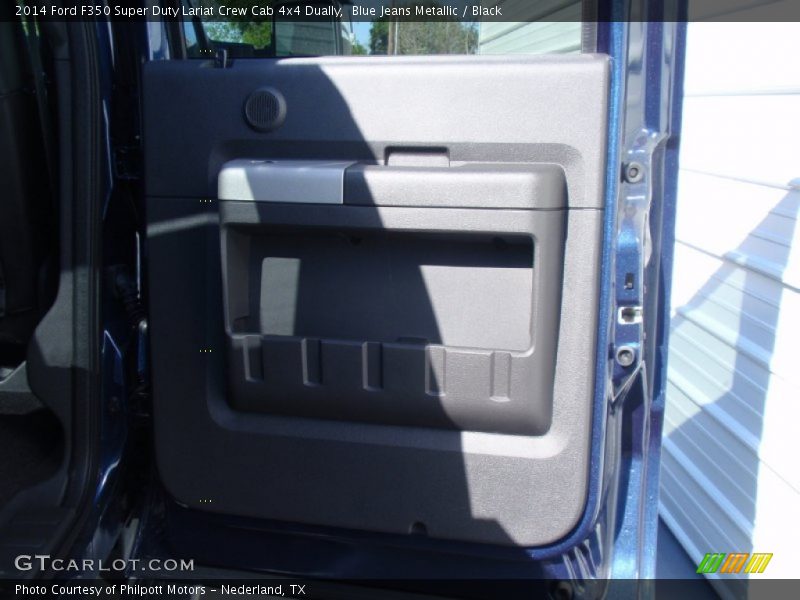 Blue Jeans Metallic / Black 2014 Ford F350 Super Duty Lariat Crew Cab 4x4 Dually