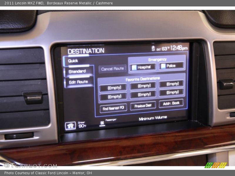 Bordeaux Reserve Metallic / Cashmere 2011 Lincoln MKZ FWD
