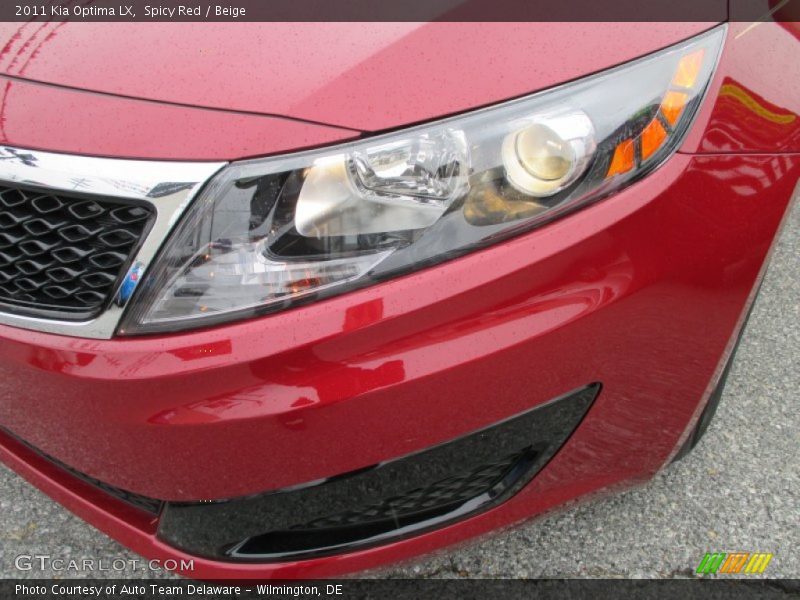 Spicy Red / Beige 2011 Kia Optima LX