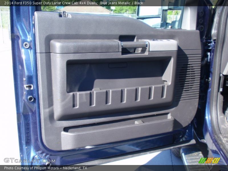 Blue Jeans Metallic / Black 2014 Ford F350 Super Duty Lariat Crew Cab 4x4 Dually