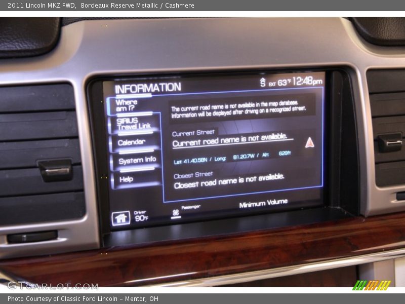 Bordeaux Reserve Metallic / Cashmere 2011 Lincoln MKZ FWD