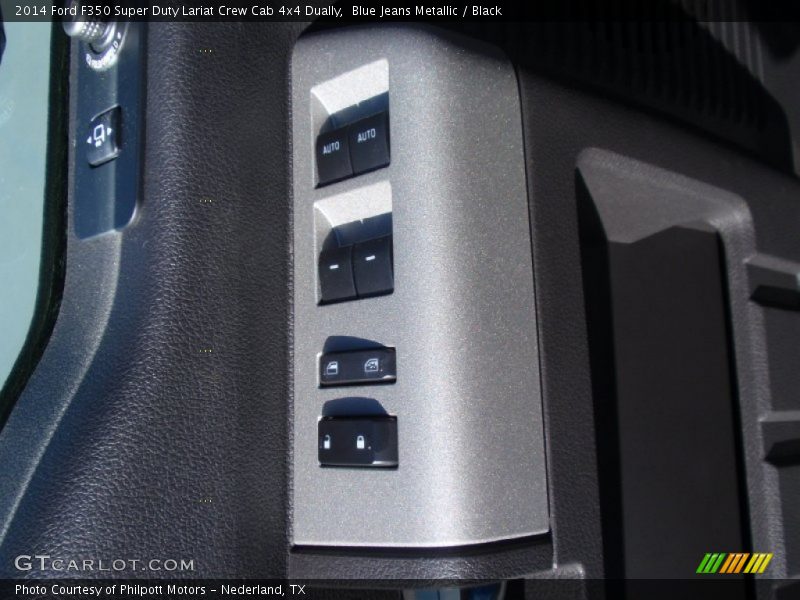 Blue Jeans Metallic / Black 2014 Ford F350 Super Duty Lariat Crew Cab 4x4 Dually