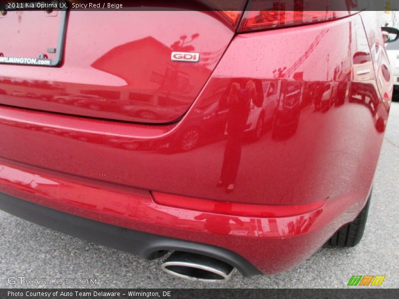 Spicy Red / Beige 2011 Kia Optima LX