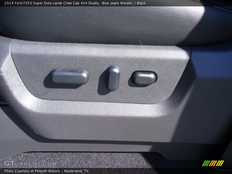 Blue Jeans Metallic / Black 2014 Ford F350 Super Duty Lariat Crew Cab 4x4 Dually