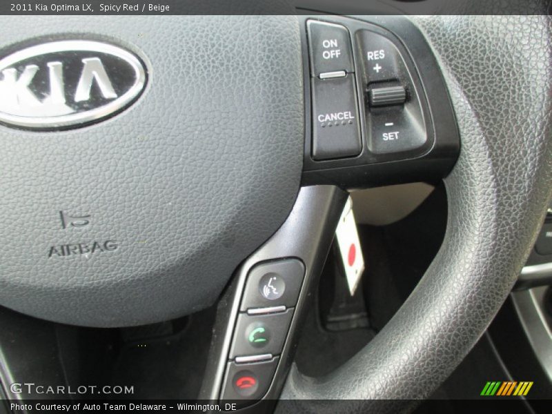 Spicy Red / Beige 2011 Kia Optima LX