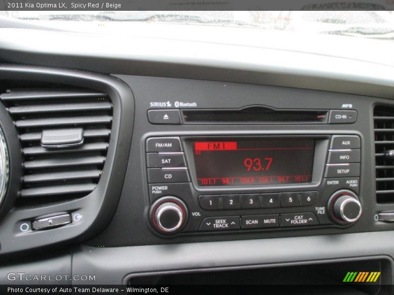 Spicy Red / Beige 2011 Kia Optima LX